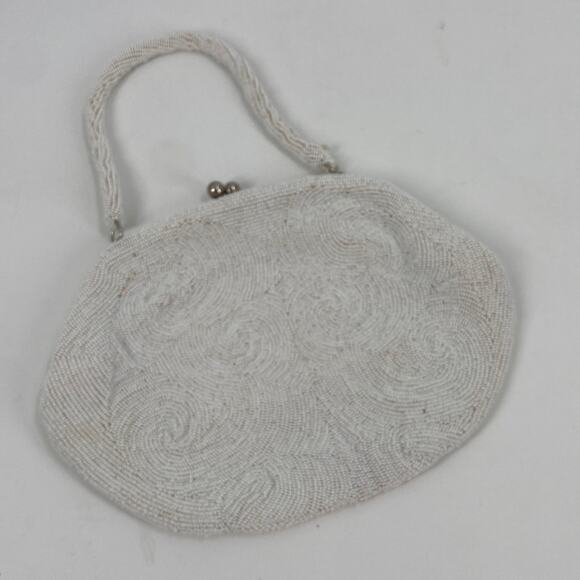 Vintage Handbags - Vintage hand beaded handbag